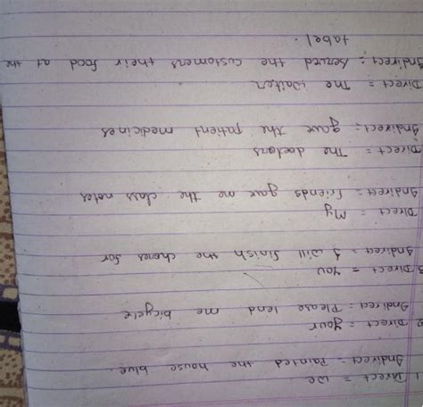 B. Identify the direct and indirect objects in these sentences.1. We ...