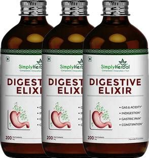 Simply Herbal Digestive Syrup, Tonic Enriched With 37 Digestion Enzymes ...