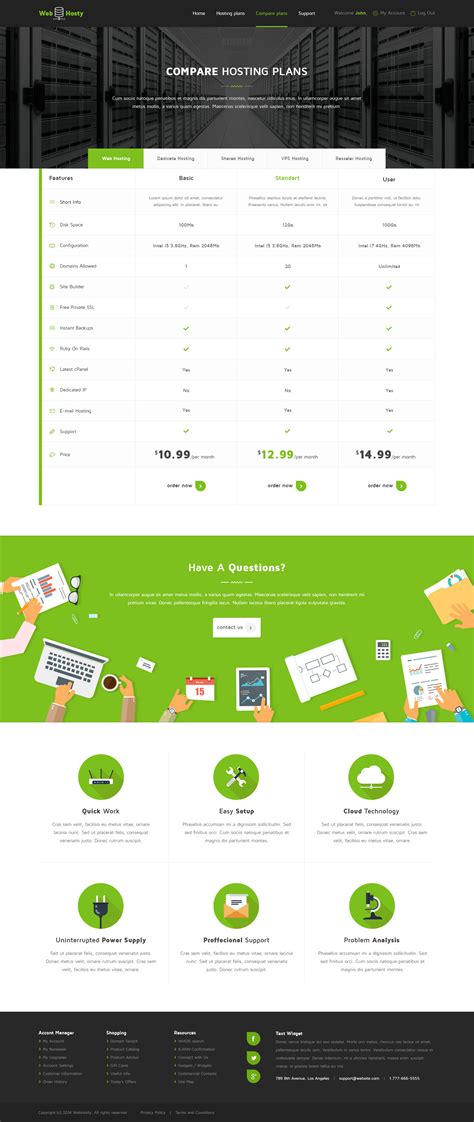 Image result for Create Hosting Plans Using HTML and CSS