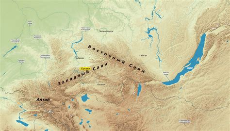 Sayan Mountains Map