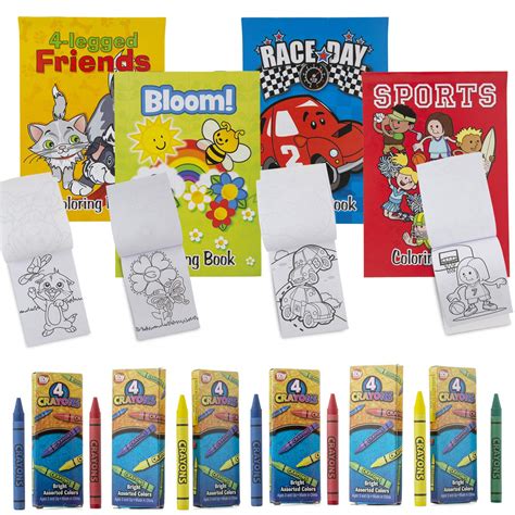 Favonir Assorted Coloring Books And Crayons 24 Pack – Everyday Fun ...