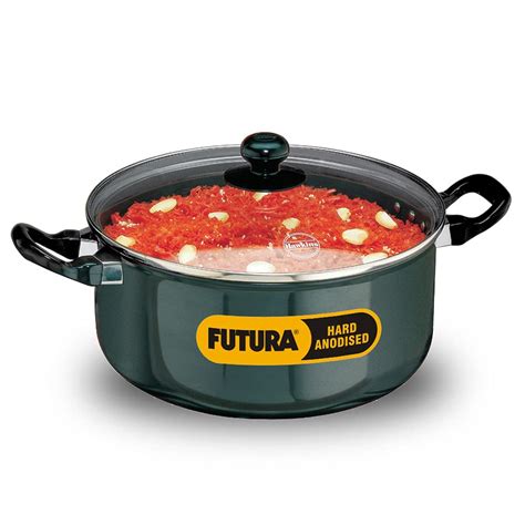 Buy Hawkins Futura 5 Litre Cook n Serve Stewpot, Hard Anodised Sauce ...