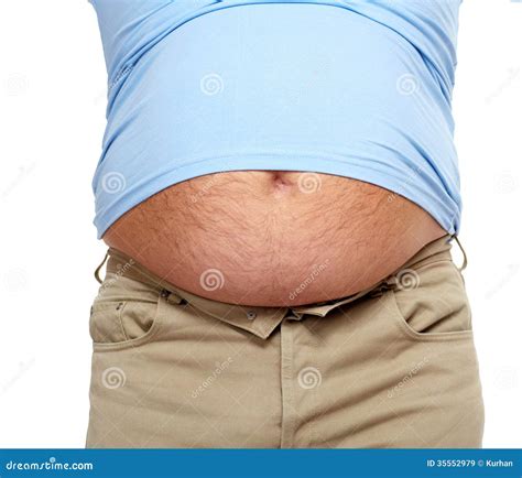 Fat Man With A Big Belly. Royalty Free Stock Images - Image: 35552979