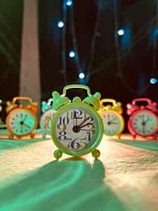 Buy Mini Alarm Clock Twin Bell Clock Table Small Alarm Clock for ...