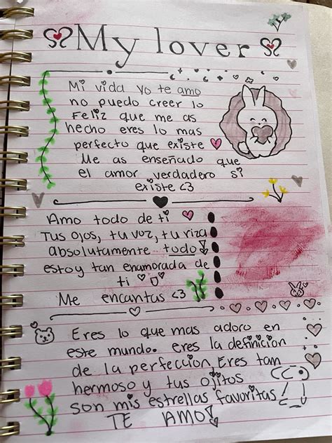 my lover ♡ en 2025 | Cartas para novio, Cartas bonitas, Libreta para mi novio