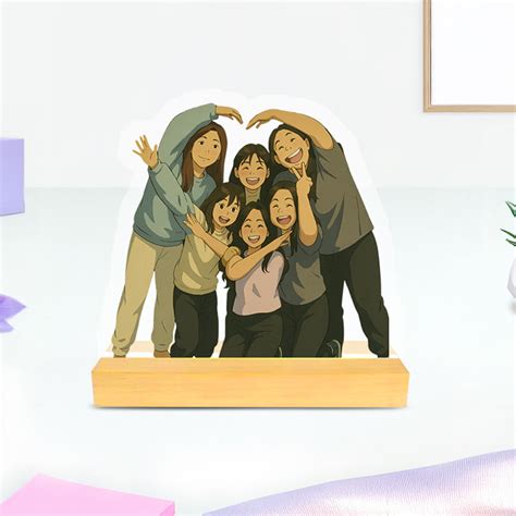 Custom Ghibli-Inspired Acrylic Table Stand – Personalized Anime Art Gi ...
