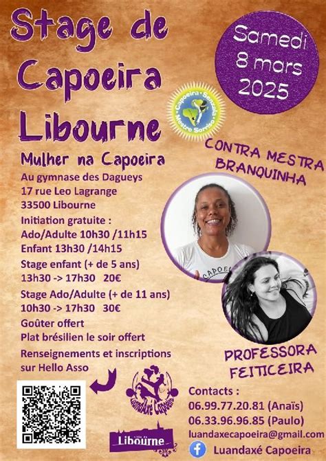 Capoeira Stage with C.M. Branquinha et P. Feiticeira, Libourne (33 ...