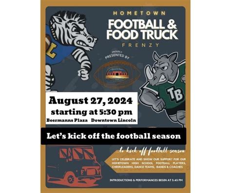Football Food Trucks Frenzy! Downtown Lincoln in Beermanns Plaza ...