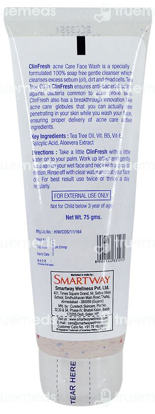Clinfresh Facewash 75 Gm - Uses, Side Effects, Dosage, Price | Truemeds