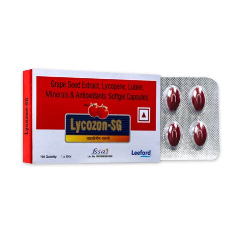 Leeford Lycozon Softgel Capsules Pack of 3 (10 Capsules Each)- Enriched ...