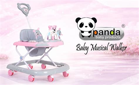 Buy Panda Baby Products Baby Walker with Musical Toy Bar Rattles and ...