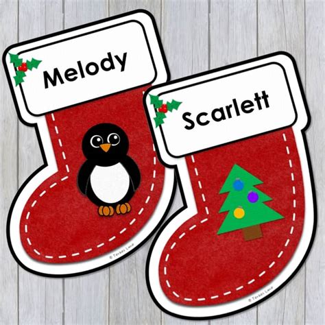 Editable Christmas Cubby Name Tags | Editable Locker Tags | Christmas ...