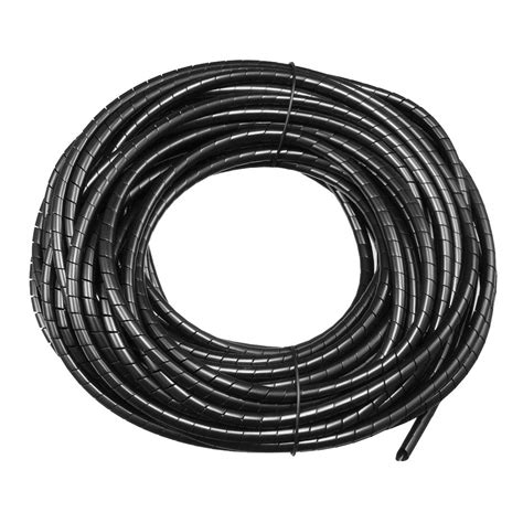 uxcell 4mm Flexible Spiral Tube Cable Wire Wrap Computer Manage Cord ...