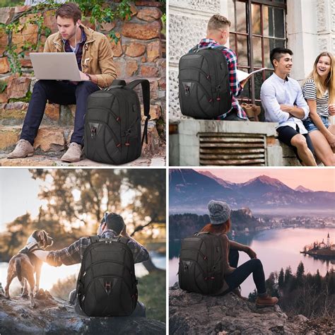 Buy Laptop Backpack 17 Inch with Cable Organizers Large Travel Backpack ...