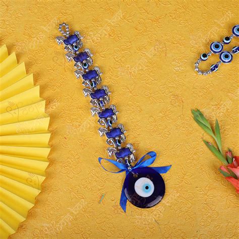 Symbolic Abundance Seven Horse Evil Eye Amulet Hanging