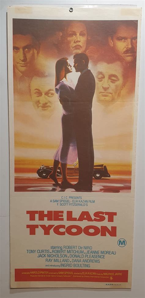 ORIGINAL DAYBILL MOVIE POSTER - THE LAST TYCOON - Robert De Niro, Tony ...