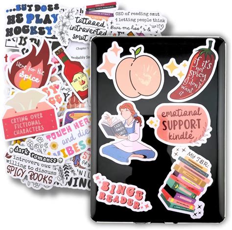 TriluckyDeco Smutty Book Stickers for Kindle Adult,Bookish Smut Reading ...