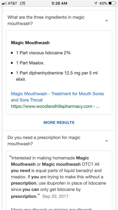 Magic Mouthwash Pediatrics Recipe - Banana-breads.com