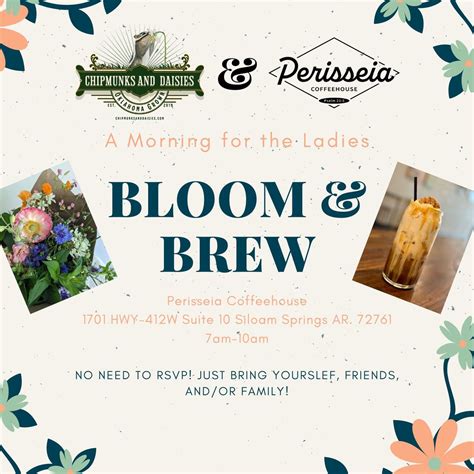 Bloom & Brew: A morning for the ladies, 1701 HWY-412W Suite 10, Siloam ...