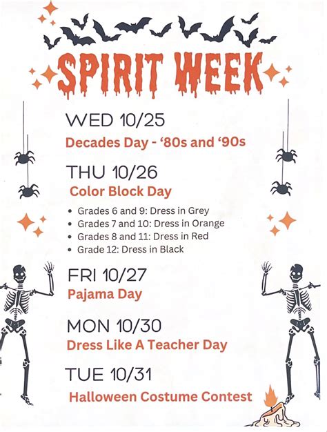 Spirit Week Activities