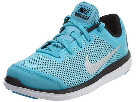 Buy Nike Girl s Flex 2016 RN Athletic Shoe GAMMA BLUE/BLACK/WHITE ...