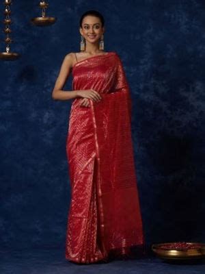 Buy Fabindia Cotton Silk Maheshwari Sari Online