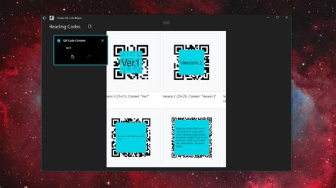 Generate QR Code Windows 1.0 的图像结果