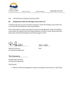 Fillable Online Designations under the Heritage Conservation Act - Gov ...