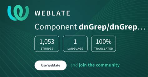 dnGrep/dnGrep Application — English @ Hosted Weblate