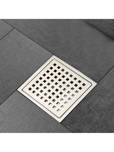6 Inch Square Shower Floor Drain | Floor drains, Shower floor, Bathroom ...