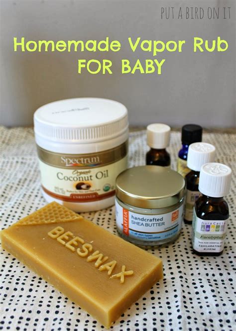 Put A Bird On It: Homemade Baby Vapor Rub for Chest Congestion | Baby ...