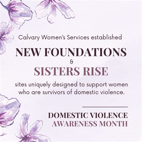 Empowering Women: Calvary Women’s Services’ Domestic Violence Awareness ...