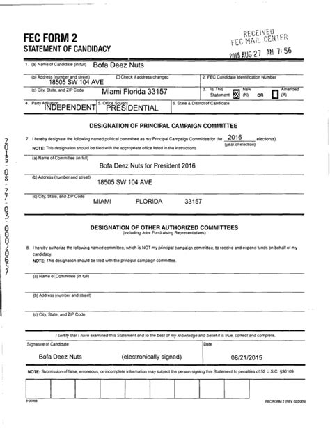 Fillable Online (a) Name Of Candidate (in full) Fax Email Print - pdfFiller