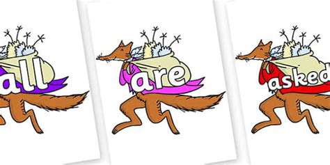 Tricky Words on Mr Fox to Support Teaching on Fantastic Mr Fox