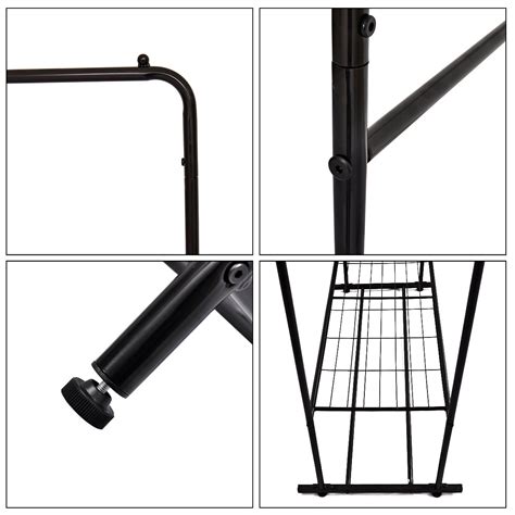 Buy Garment Rack Clothes Rack Wardrobe Rack Freestanding Hanger Double ...
