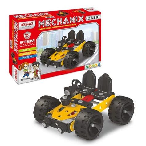 Buy Mechanix Basic Series DIY STEM Toy 90 Pieces In The Game Can Make 6 ...