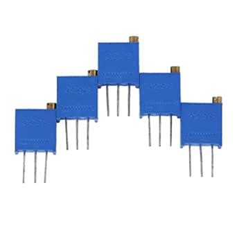 3296W-103 10K Ohm Trimmer Potentiometer - Pack of 5, 25-Turn Multi-Turn ...