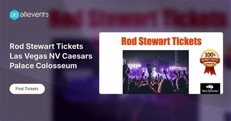 Rod Stewart Tickets Las Vegas NV Caesars Palace Colosseum, The ...