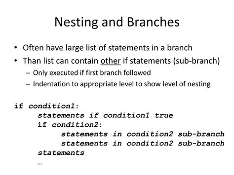 Image result for Nested Branching Statements Python Example