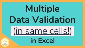 Excel Multiple Data Validation 的图像结果