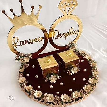 Buy It's a Match Personalized Engagement Ring Platter, Ring Plate, Ring ...