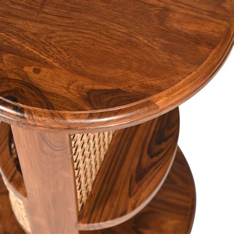 Swivel Teakwood Side Table | Elegant & Modern Tables By Opaque Studio ...