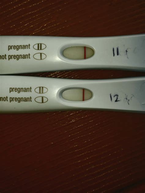 12 Dpo Positive Pregnancy Test 12 DPO Prueba (Easy@Home Pregnancy