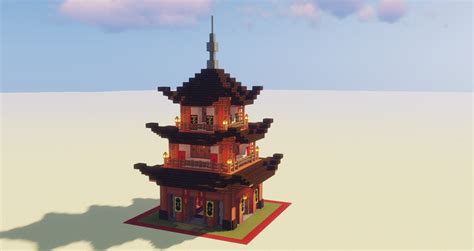 Small Minecraft Pagoda Tutorials 的图像结果