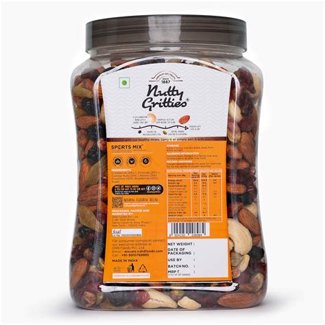 Sports Mix Resealable Jar - 1kg – Nutty Gritties