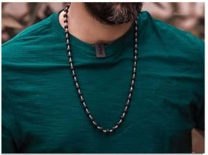 LeoTraders Natural Karungali Malai with Copper Chain for Neck | Ebony ...