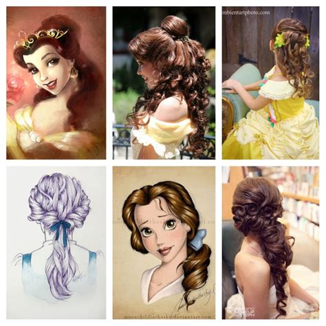Pinterest | Belle hairstyle, Princess hairstyles, Disney hairstyles
