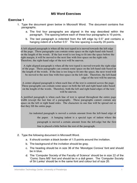 Word Text/Document Exercise 的图像结果