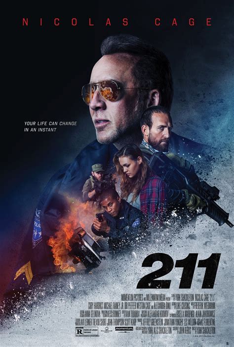 Poster and trailer for action thriller 211 starring Nicolas Cage