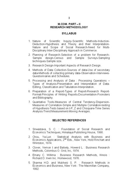 Research-Methodology - I M. PART – II RESEARCH METHODOLOGY SYLLABUS ...